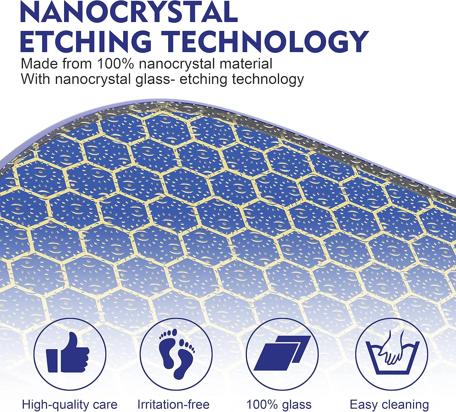 نانو شیشه ای از بین برنده پینه پا - حذف پینه پا - ایمن و سریع برای از بین بردن پینه روی پاهای خشک و مرطوب، از بین برنده پینه برای مراقبت از پا برای لایه برداری پوست مرده (آبی)