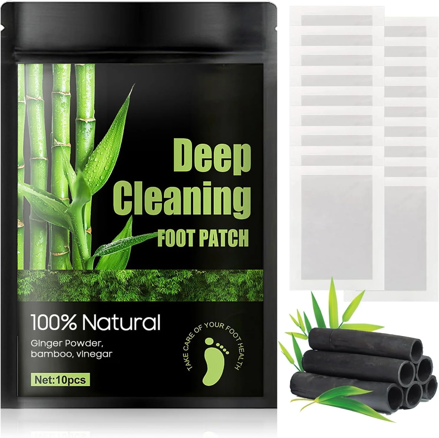 برچسب پا سم زدای نالاکال 20 عددی، برچسب پاک کننده پا برای خواب بهتر و کاهش استرس | برچسب های بامبو با سرکه بامبو طبیعی و پودر زنجبیل مواد اولیه ممتاز برای مراقبت از پا و بدن برچسب پا سم زدای نالاکال 20 عددی، برچسب پاک کننده پا برای خواب بهتر و کاهش استرس | برچسب های بامبو با سرکه بامبو طبیعی و پودر زنجبیل مواد اولیه ممتاز برای مراقبت از پا و بدن