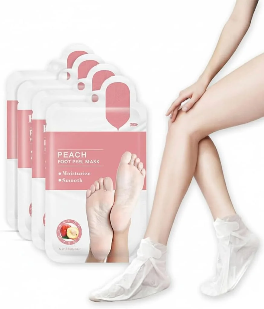 ماسک لایه بردار پا NALACAL، جوراب مرطوب کننده ماسک پا، ماسک ورقه ای مراقبت از پا 4 عددی، از بین برنده پینه پا، ایده آل برای لایه برداری، ترک پاشنه پا و پوست سفت، درمان مرطوب کننده و از بین برنده پوست مرده ماسک لایه بردار پا NALACAL، جوراب مرطوب کننده ماسک پا، ماسک ورقه ای مراقبت از پا 4 عددی، از بین برنده پینه پا، ایده آل برای لایه برداری، ترک پاشنه پا و پوست سفت، درمان مرطوب کننده و از بین برنده پوست مرده