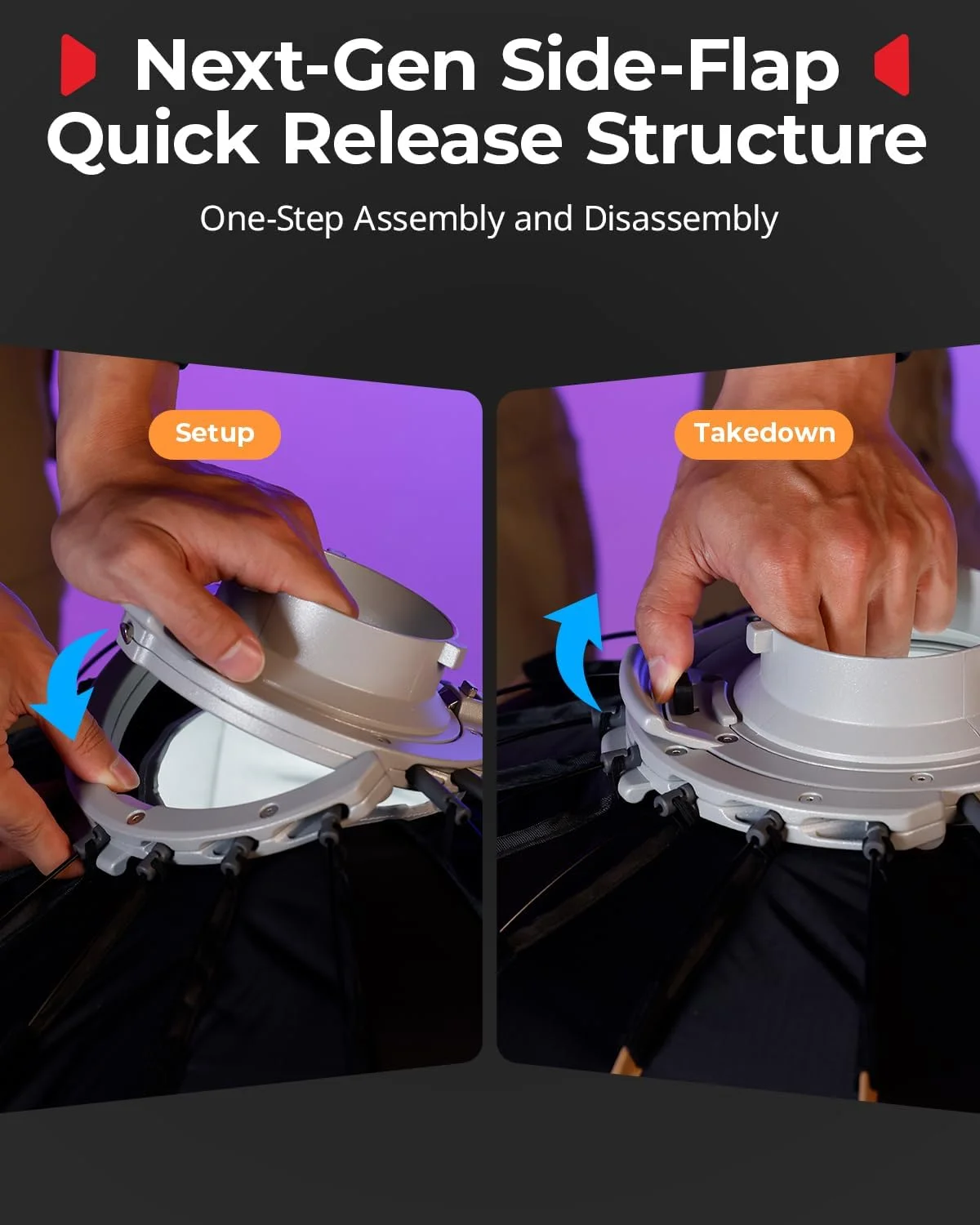 نرم باکس پارابولیک تاشو با نصب سریع SMALLRIG FP-60 مدل 5396