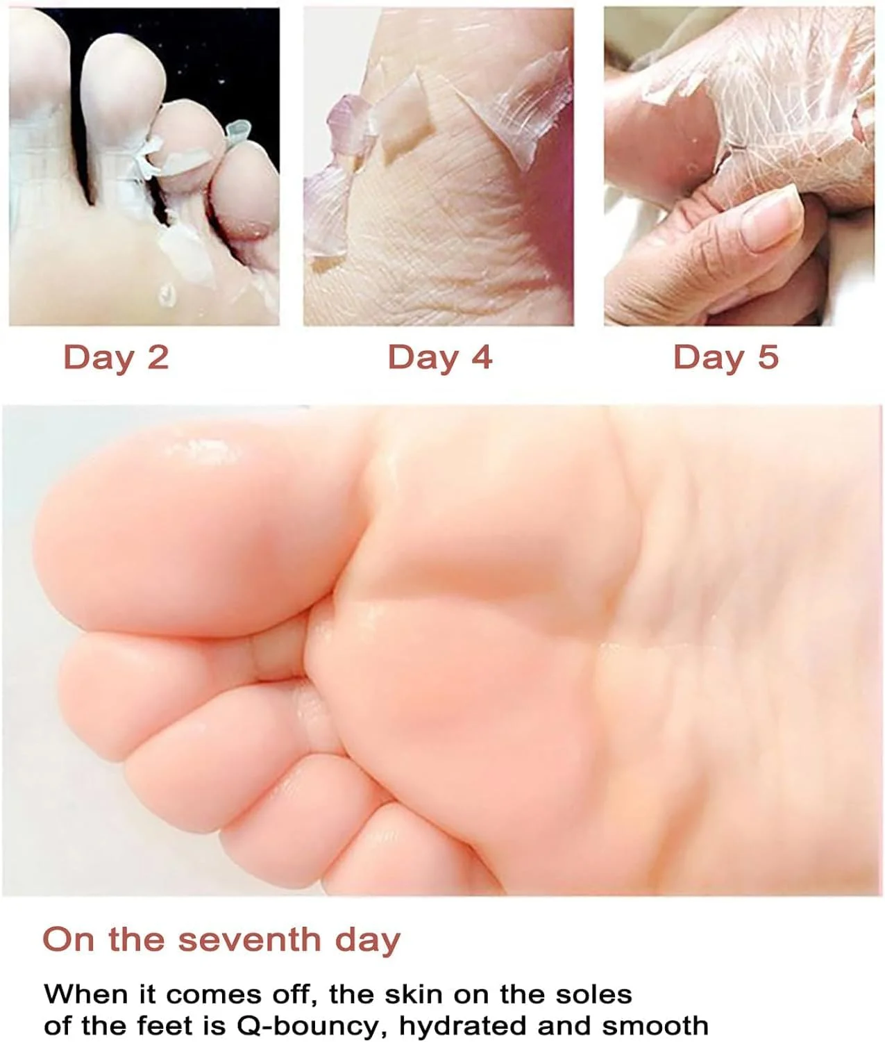 ماسک لایه بردار پا، بسته 4 عددی جوراب ماسک مرطوب کننده پا، از بین برنده پینه برای پاشنه های ترک خورده و پوست سفت، درمان لایه برداری عمیق پا، آبرسانی و نرم کننده پاهای خشک، بازگرداندن پوست صاف و سالم ماسک لایه بردار پا، بسته 4 عددی جوراب ماسک مرطوب کننده پا، از بین برنده پینه برای پاشنه های ترک خورده و پوست سفت، درمان لایه برداری عمیق پا، آبرسانی و نرم کننده پاهای خشک، بازگرداندن پوست صاف و سالم