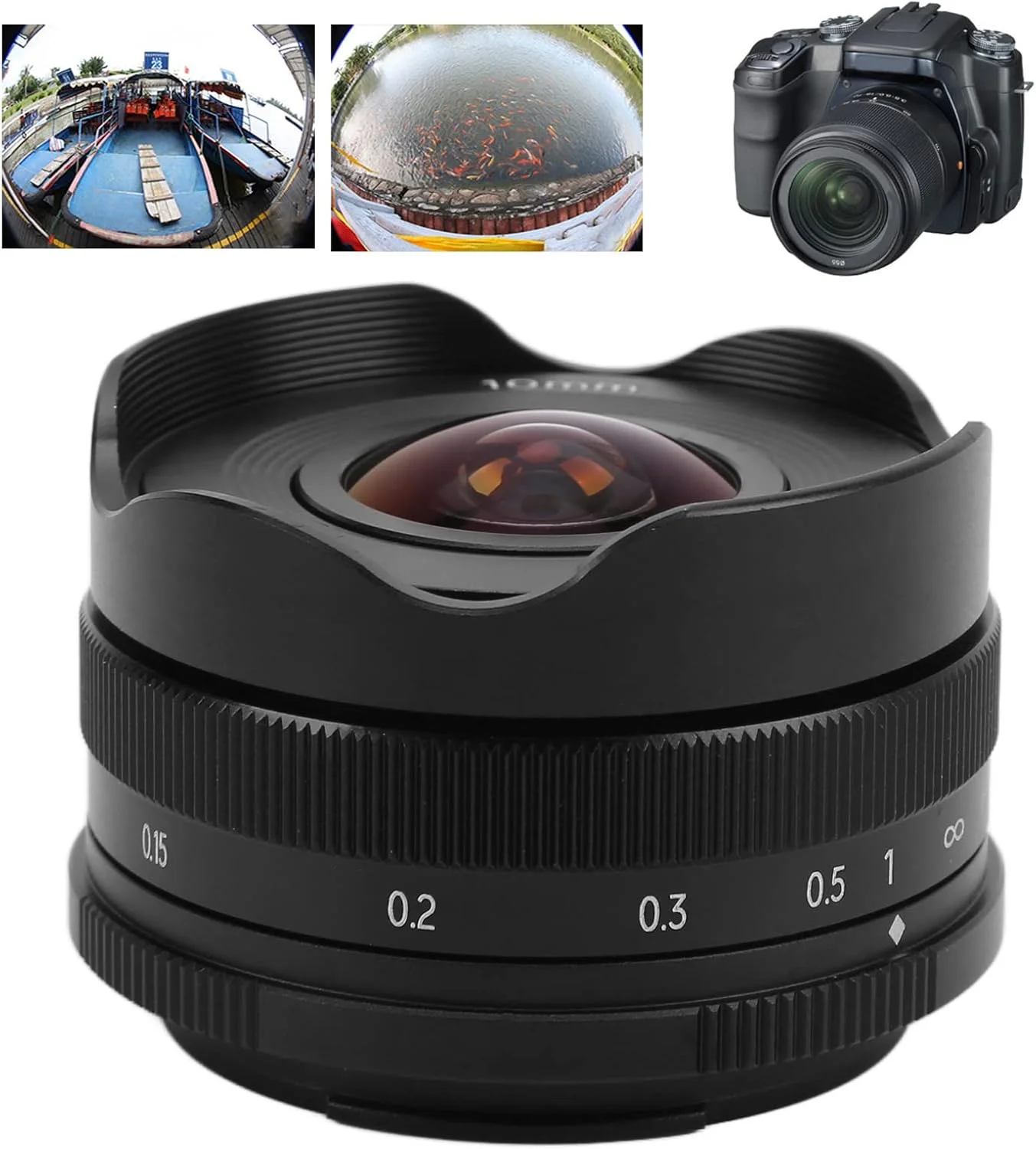 لنز چشمماهی 10 میلیمتری Meiyya، لنز دستی آلیاژ + شیشه نوری با مانت NEX مناسب برای A3000، A6400 و A6500 لنز چشمماهی 10 میلیمتری Meiyya، لنز دستی آلیاژ + شیشه نوری با مانت NEX مناسب برای A3000، A6400 و A6500