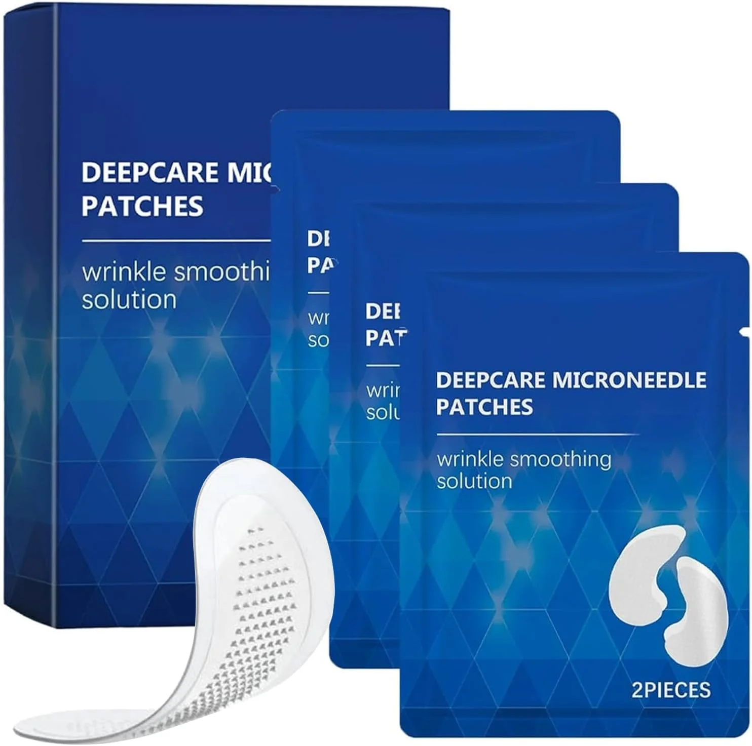 پچ های میکرونیدل حل شونده دور چشم، پچ های نانو هیالورونیک برای پف و چروک زیر چشم، پچ های ماسک صورت میکروگلو برای آبرسانی و تسکین