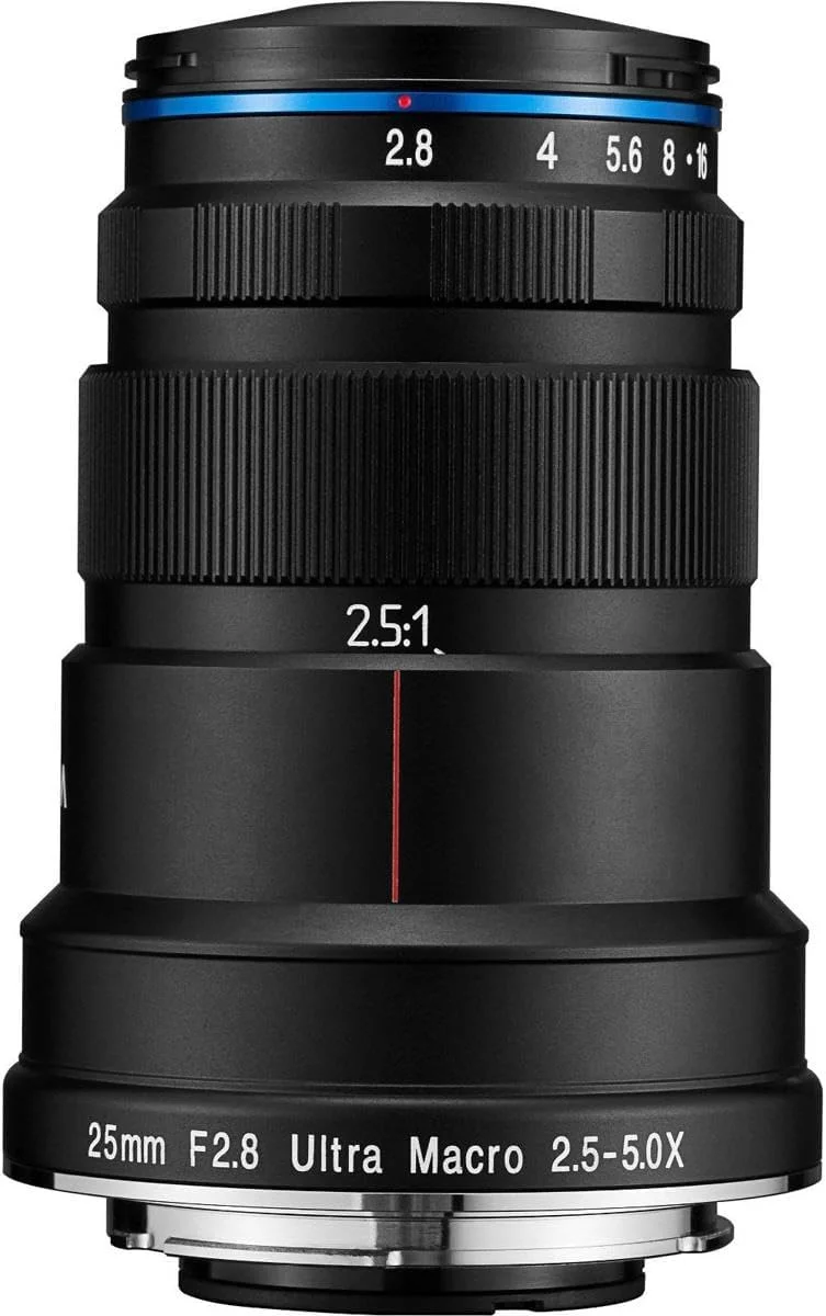 لنز پرایم دوربین فول فریم Laowa Venus 25mm f/2.8 2.5-5X Ultra-Macro Nikon F، مشکی