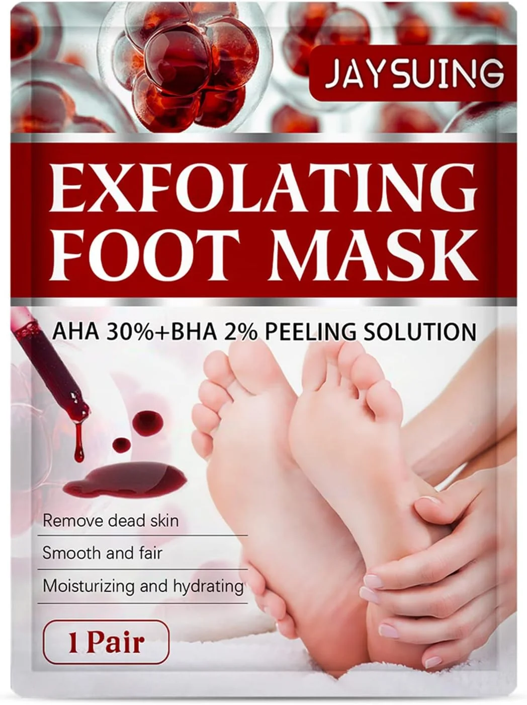 ماسک پا Irovami، 1 جفت اسانس لایه بردار مرطوب کننده و آبرسان پا، از بین برنده پوست مرده، سازگار با پوست، صاف کننده پا