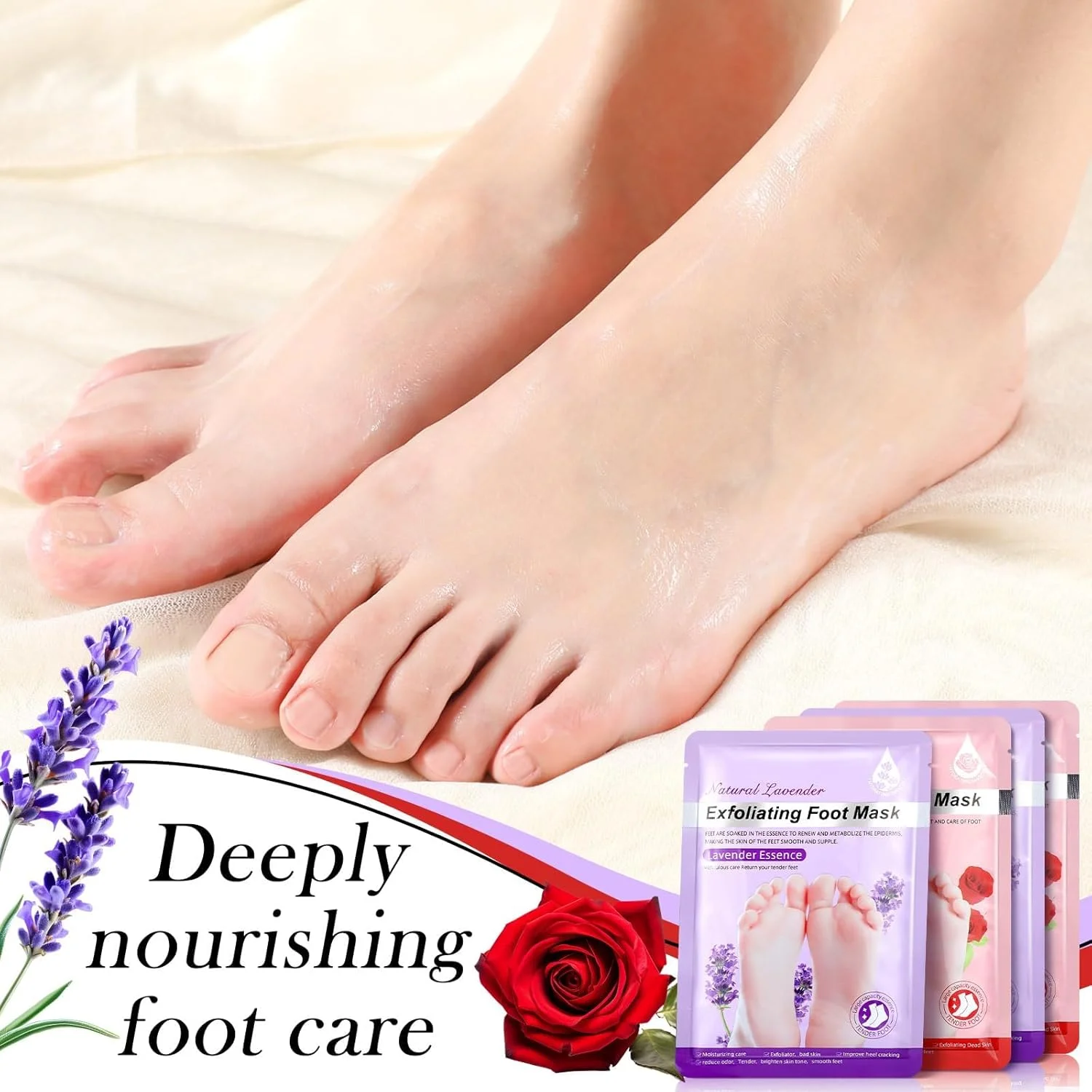 ماسک دست و پا مرطوب کننده KASTWAVE، 24 عدد، دستکش مرطوب کننده دست و پا، ماسک شی باتر و آلوئه ورا برای کیت اسپا، هدیه مراقبت از پوست، کیت های زیبایی برای زنان ماسک دست و پا مرطوب کننده KASTWAVE، 24 عدد، دستکش مرطوب کننده دست و پا، ماسک شی باتر و آلوئه ورا برای کیت اسپا، هدیه مراقبت از پوست، کیت های زیبایی برای زنان