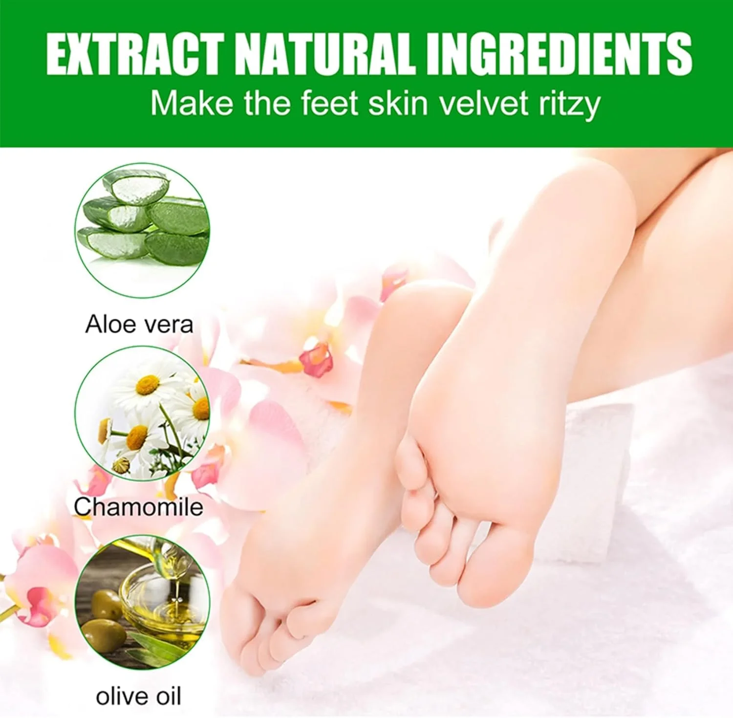 ماسک لایه بردار پا KASTWAVE، بسته 3 عددی، ماسک مرطوب کننده پا، لایه برداری پوست مرده و از بین برنده پینه، ساخته شده با عصاره آلوئه ورا، ماسک لایه بردار پا برای داشتن پاهایی نرم و لطیف مانند پای کودک، مناسب برای خانم ها و آقایان