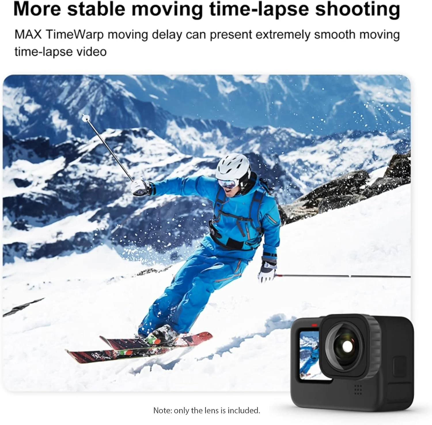 لنز دوربین Irovami - زاویه دید گسترده 155 درجه با قابلیت ضد لرزش و ضد آب تا عمق 5 متر، سازگار با Max/Hero 12 11 10 9 Black لنز دوربین Irovami - زاویه دید گسترده 155 درجه با قابلیت ضد لرزش و ضد آب تا عمق 5 متر، سازگار با Max/Hero 12 11 10 9 Black