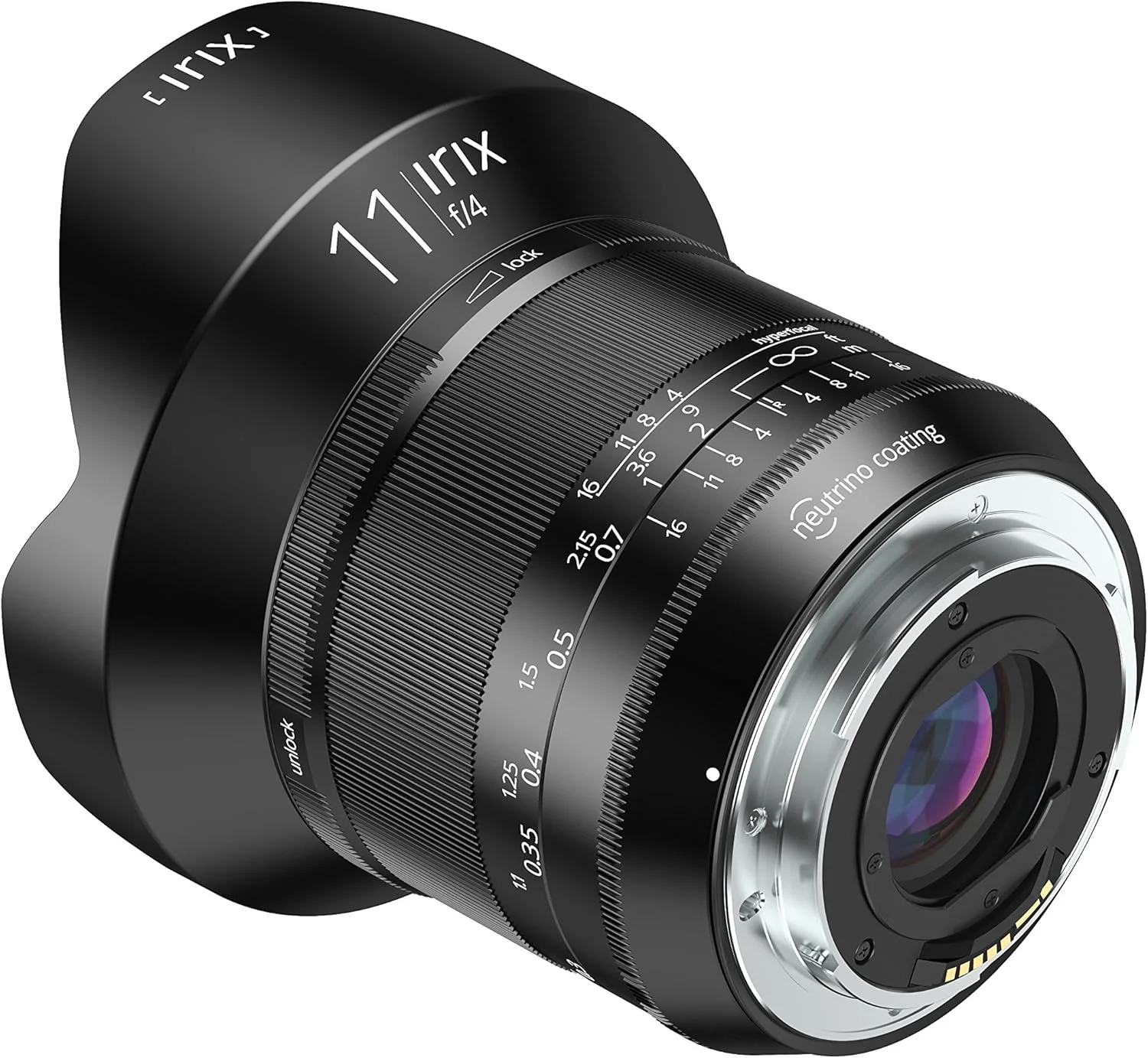 لنز فوق عریض Irix IL-11BS-NF Blackstone 11mm f4 برای Nikon F (فول فریم، علامت گذاری روشن، حلقه فوکوس بهینه شده) مشکی