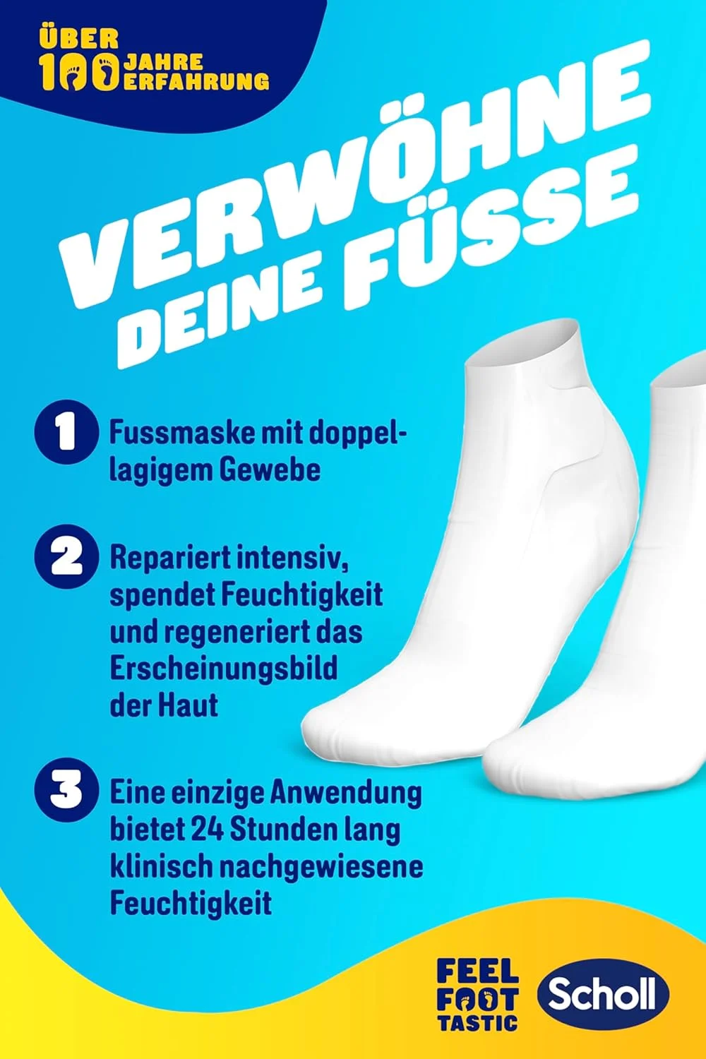ماسک پای مرطوب کننده قوی شول با عسل مانوکا، ایجاد حس رطوبت ماندگار، 1 بسته 2 عددی