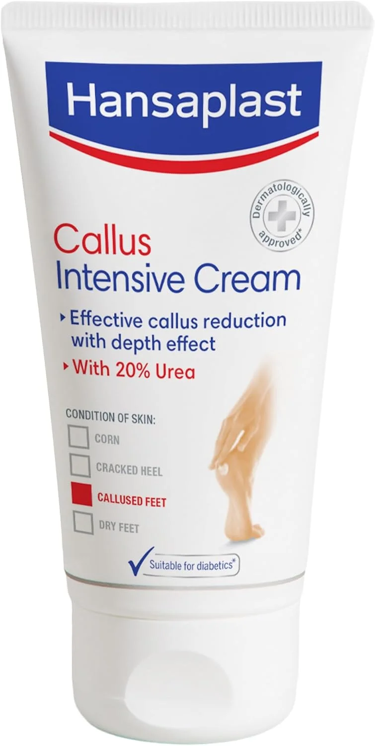 کرم ترمیم کننده پینه هانس پلاست | راه حل کاهش پینه | پوست بسیار خشک پا | نتایج قابل توجه | مراقبت از پا | کرم پا | اوره 20% | 75 میلی لیتر