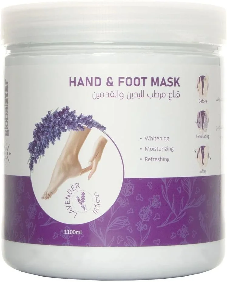 ماسک دست و پا گلوبال استار با رایحه اسطوخودوس 1100 میلی لیتر، سفید، 203015