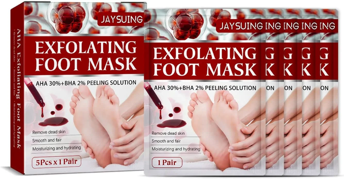 جفت ماسک پا لایه بردار، مرطوب کننده و آبرسان، از بین برنده پوست مرده، سازگار با پوست، صاف کننده پا