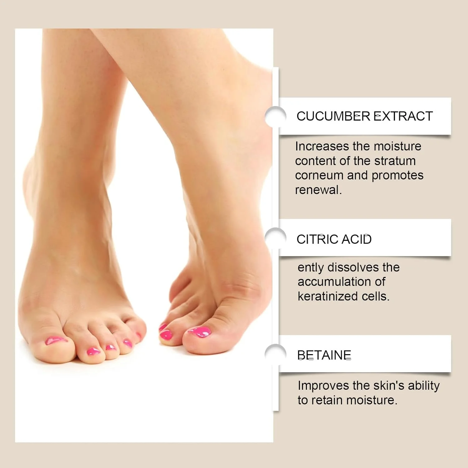 ماسک لایه بردار پا برای داشتن پاهایی نرم و لطیف | درمان مرطوب کننده قوی با عصاره خیار | استفاده آسان در خانه 丨 3 جفت ماسک لایه بردار پا برای داشتن پاهایی نرم و لطیف | درمان مرطوب کننده قوی با عصاره خیار | استفاده آسان در خانه 丨 3 جفت