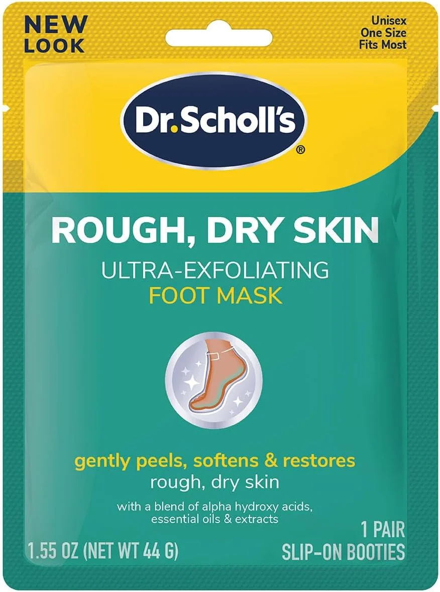 ماسک لایه بردار فوق العاده پا دکتر شولز، لایه برداری و نرم کننده ملایم، 1 جفت ماسک پا جورابی لغزنده 44 گرم