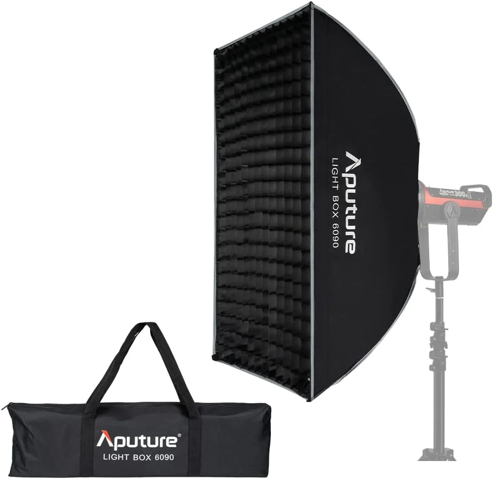 نرم باکس مربعی 6090 Aputure برای سری LS و Amaran، سازگار با نورهای ویدئویی LED با مانت بوئنز