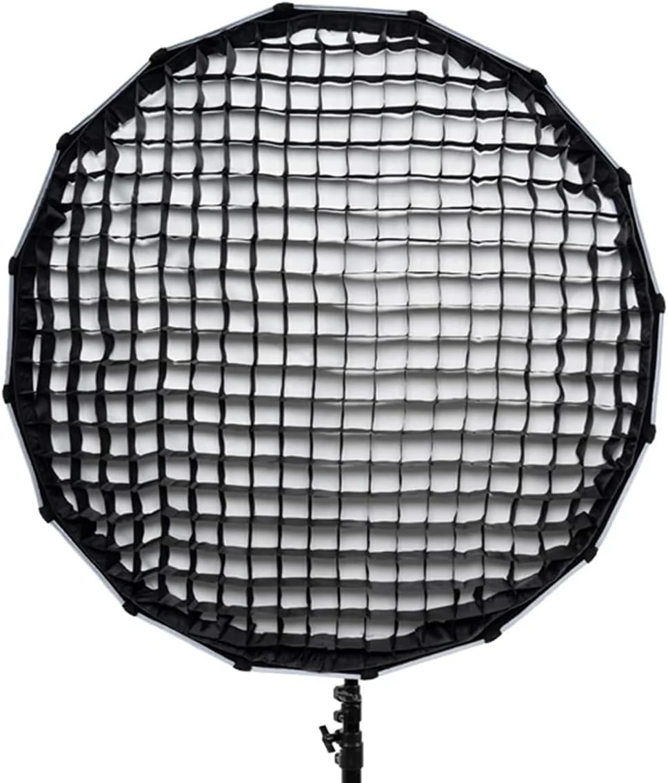 نرم باکس Aputure Light Dome SE با قطر 90 سانتی متر به همراه گرید لانه زنبوری و کیف حمل، سازگار با Amaran 100D/X 200D/X Aputure 120D II 300D II 300X Godox sl60w و نورهای ال ای دی با مانت بوئنز