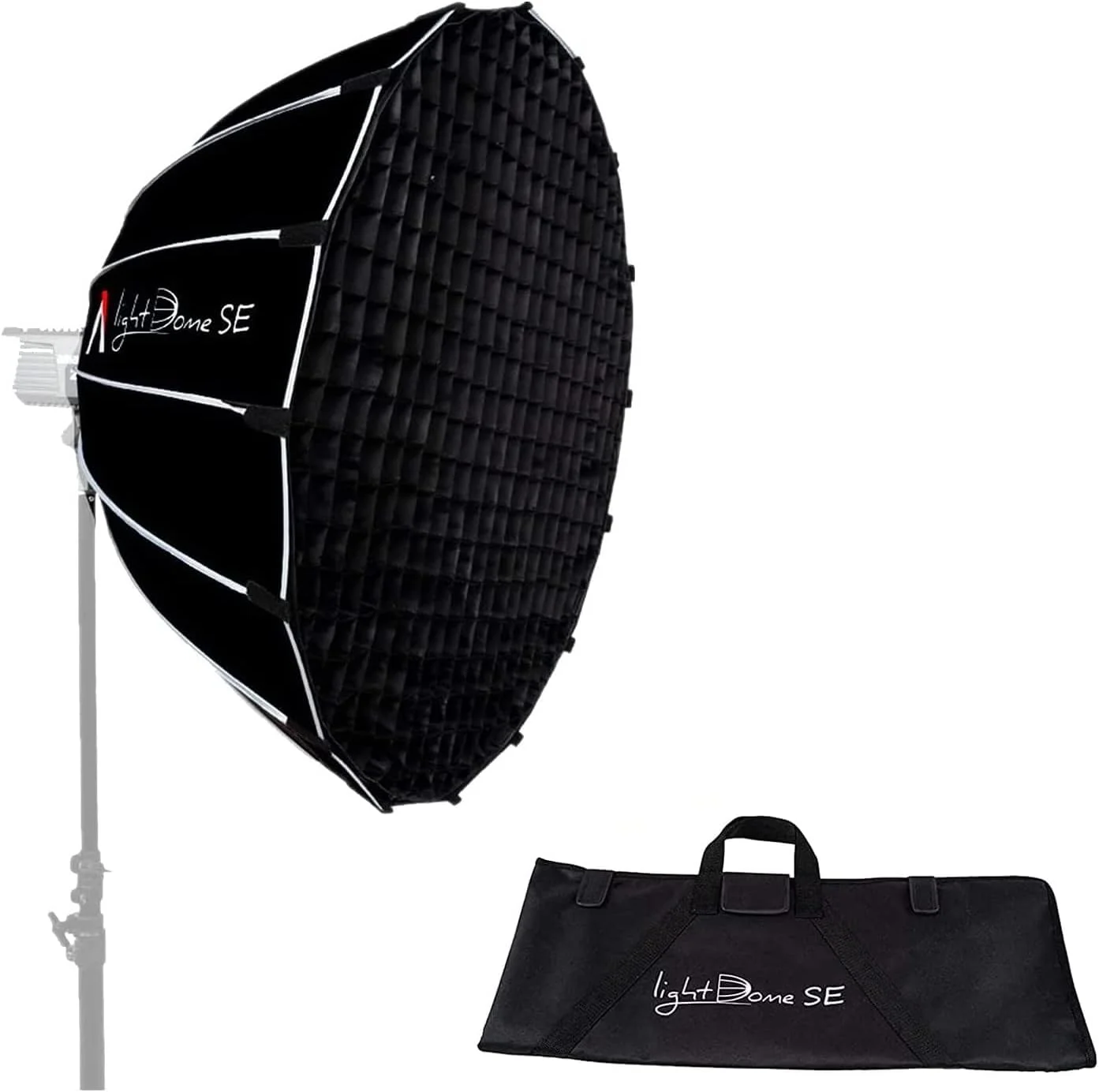 نور ویدئویی LED دو رنگ Aputure Amaran 200X-S 200 وات 2700-6500k با کیت هولدر نور سافت باکس Light Dome SE و مانت بوئنز و پشتیبانی از Sidus Link برای کنترل از طریق اپلیکیشن