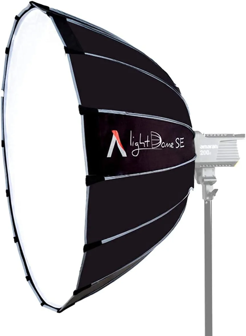 نرم باکس Aputure Light Dome SE با قطر 90 سانتی متر به همراه گرید لانه زنبوری و کیف حمل، سازگار با Amaran 100D/X 200D/X Aputure 120D II 300D II 300X Godox sl60w و نورهای ال ای دی با مانت بوئنز