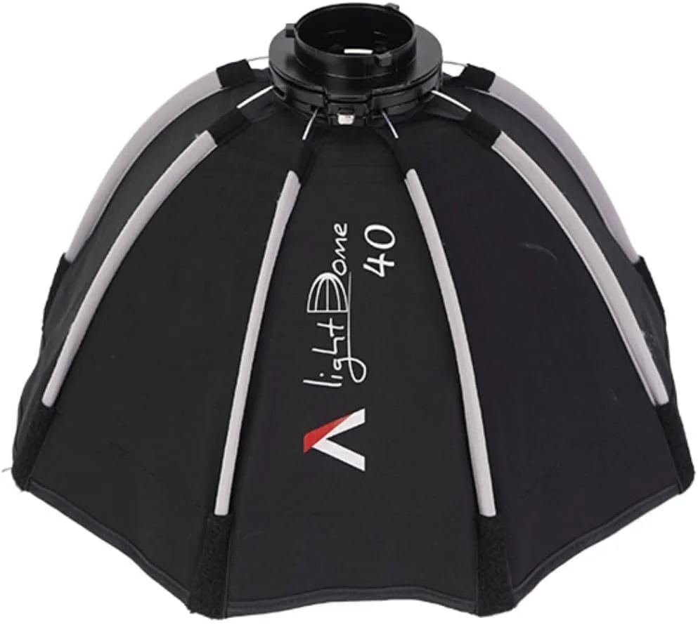 نرم باکس آپورچر Light Dome 40 Mini برای Storm 80c، طراحی هشت ضلعی دایره ای با مانت Mini ProLock و پارچه های دیفیوزر