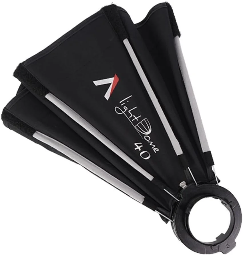 نرم باکس آپورچر Light Dome 40 Mini برای Storm 80c، طراحی هشت ضلعی دایره ای با مانت Mini ProLock و پارچه های دیفیوزر