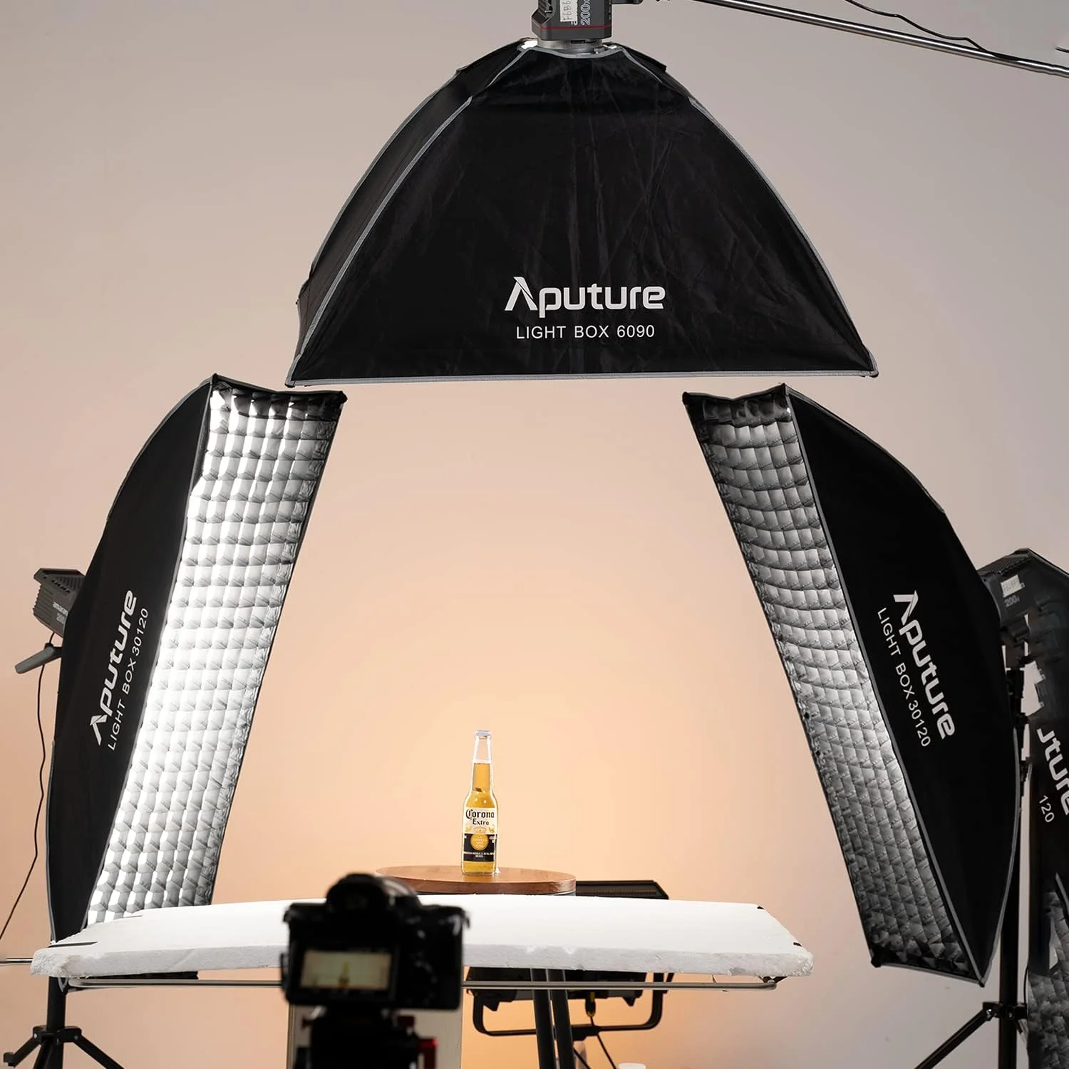 لایت باکس مستطیلی Aputure 30120 با گرید و مانت بوئنز برای سری Amaran 60 / 100 / 200 و سری Aputure LS 300 / 600 / 120