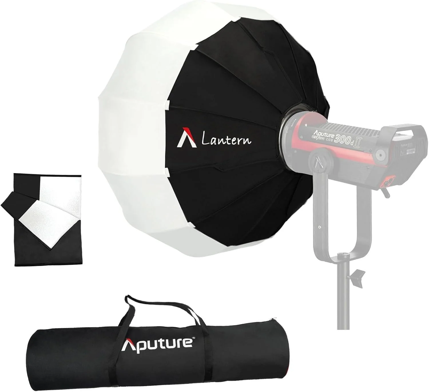 نرم باکس فانوسی Aputure با درهای کرکره ای و مانت Bowens برای Aputure 300X 300D II Amaran 200X 60X 60D