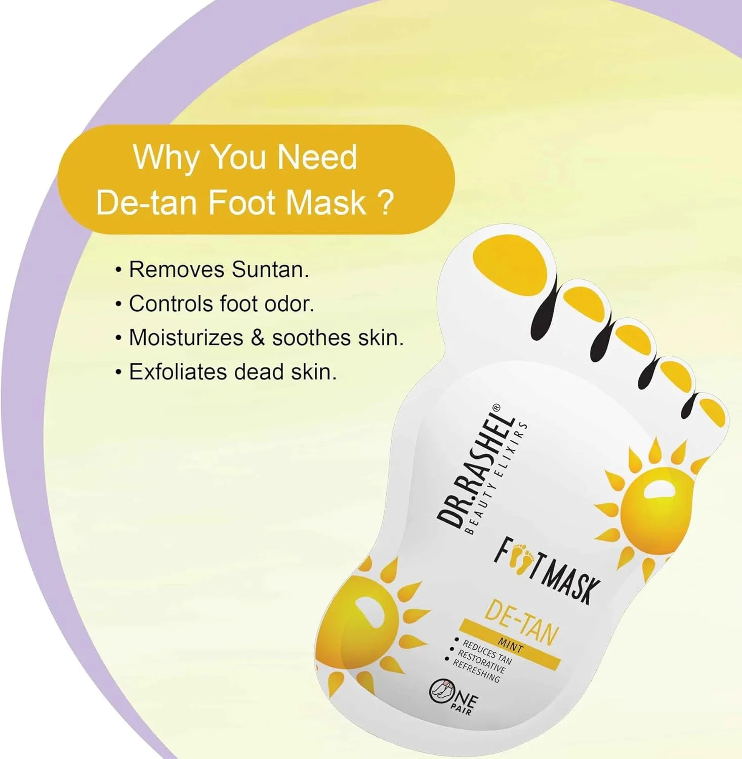 ماسک لایه بردار و اسکراب پا دکتر راشل برای داشتن پاهایی نرم مانند پای کودک | از بین برنده پوست خشک و پینه های سخت | آبرسان پاهای خشک - 1 عدد ماسک لایه بردار و اسکراب پا دکتر راشل برای داشتن پاهایی نرم مانند پای کودک | از بین برنده پوست خشک و پینه های سخت | آبرسان پاهای خشک - 1 عدد