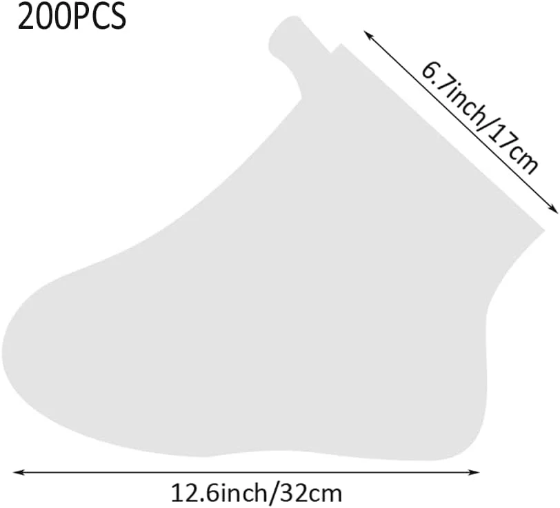 200 عدد روکش کفش پلاستیکی شفاف یکبار مصرف با برچسب، پد حمام پارافین، روکش کفش، جوراب ماسک پا، دستکش اسپا پدیکور، لوازم جانبی درمان موم 200 عدد روکش کفش پلاستیکی شفاف یکبار مصرف با برچسب، پد حمام پارافین، روکش کفش، جوراب ماسک پا، دستکش اسپا پدیکور، لوازم جانبی درمان موم