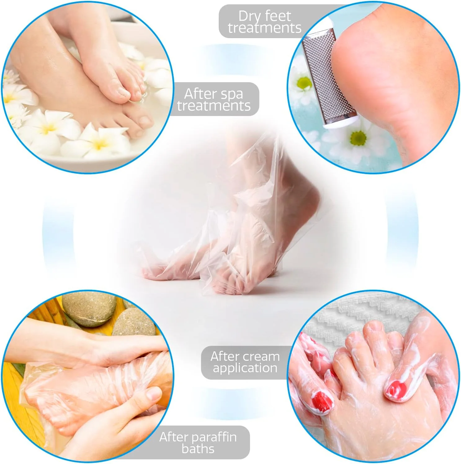 کاور پا، روکش پا، جوراب مرطوب کننده یکبار مصرف، 500 عدد جوراب مرطوب کننده پا، جوراب پلاستیکی، جوراب اسپا پدیکور پا برای زنان، جوراب واکس پا، جوراب پارافین برای مراقبت از پا کاور پا، روکش پا، جوراب مرطوب کننده یکبار مصرف، 500 عدد جوراب مرطوب کننده پا، جوراب پلاستیکی، جوراب اسپا پدیکور پا برای زنان، جوراب واکس پا، جوراب پارافین برای مراقبت از پا