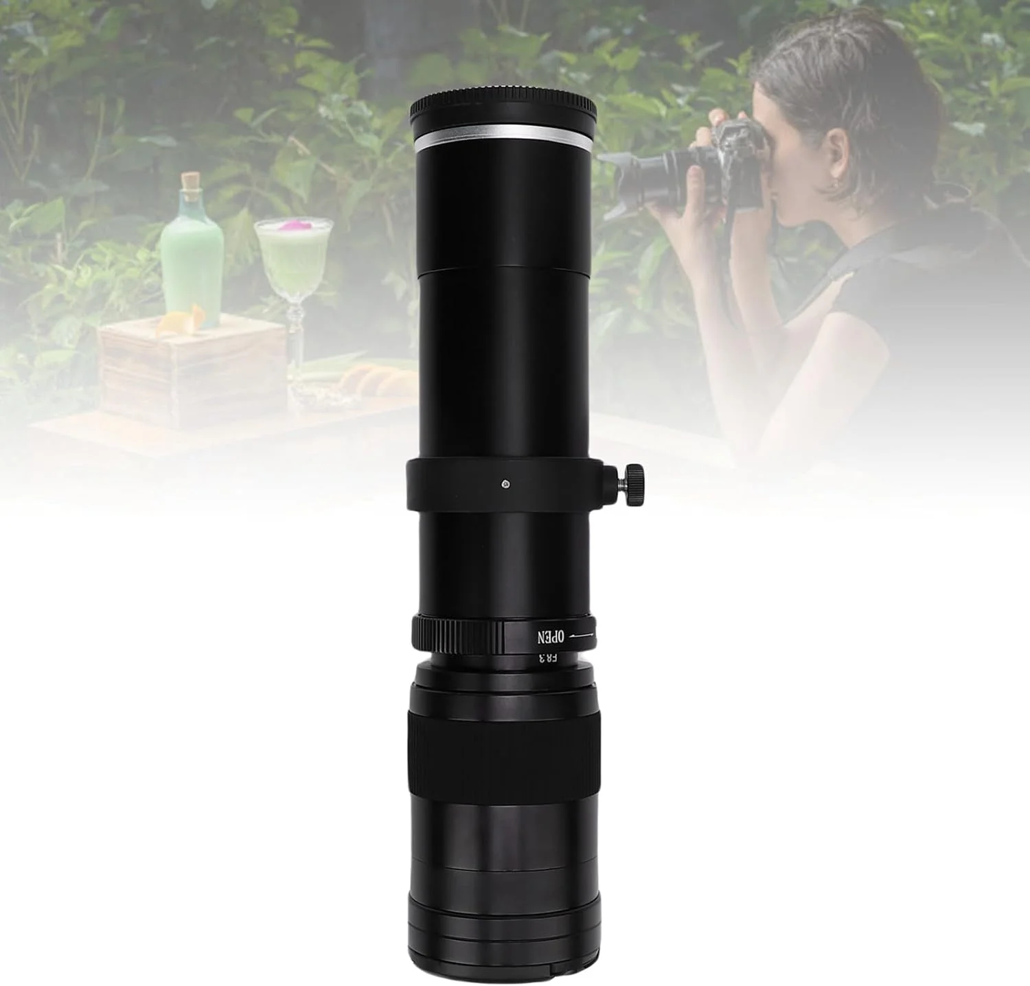 لنز زوم تله فوتو Cryfokt Temboto، شیشه نوری تله فوتو مانت E F8.3 برای دوربین های بدون آینه (مشکی) لنز زوم تله فوتو Cryfokt Temboto، شیشه نوری تله فوتو مانت E F8.3 برای دوربین های بدون آینه (مشکی)