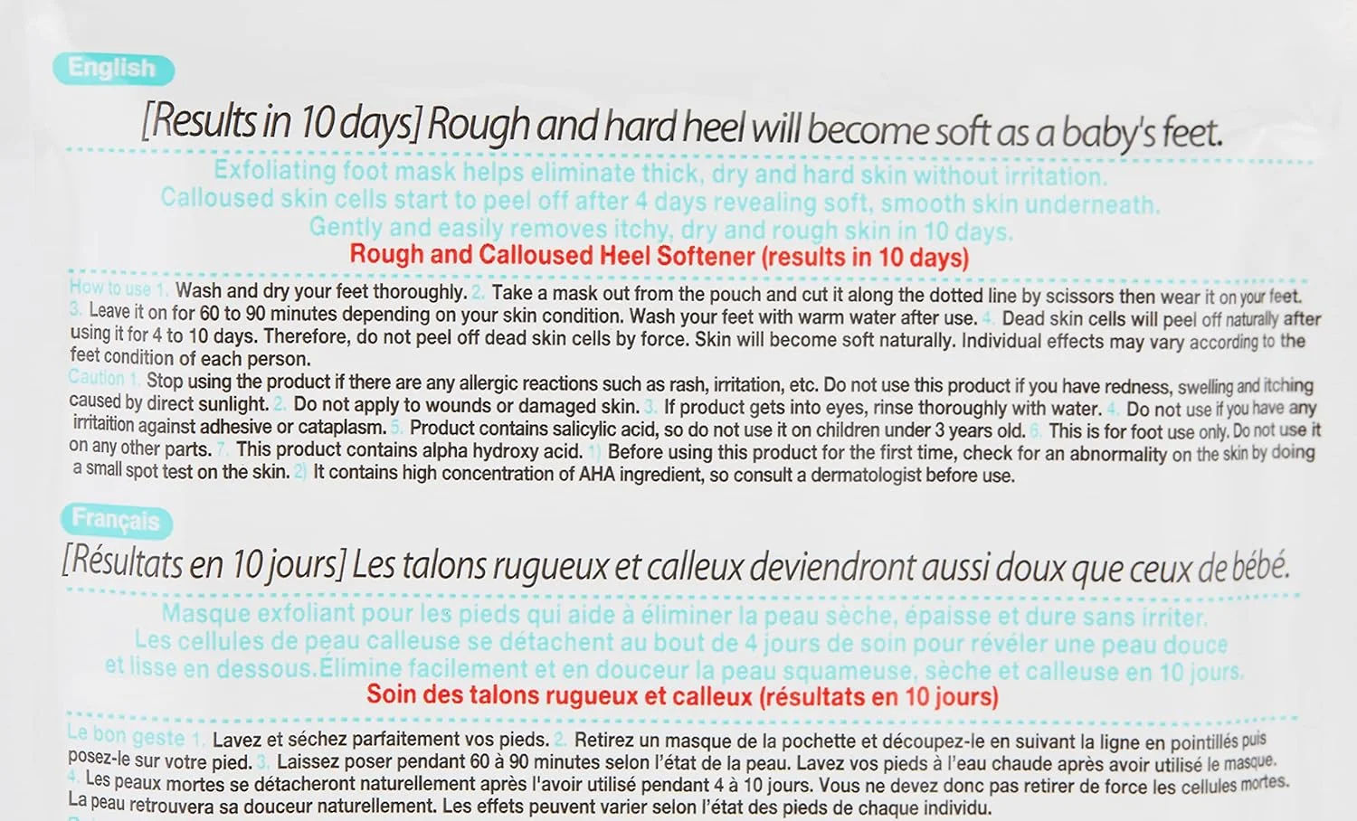 ماسک لایه بردار پا CETTUA C&S، یک عددی: 594508 ماسک لایه بردار پا CETTUA C&S، یک عددی: 594508