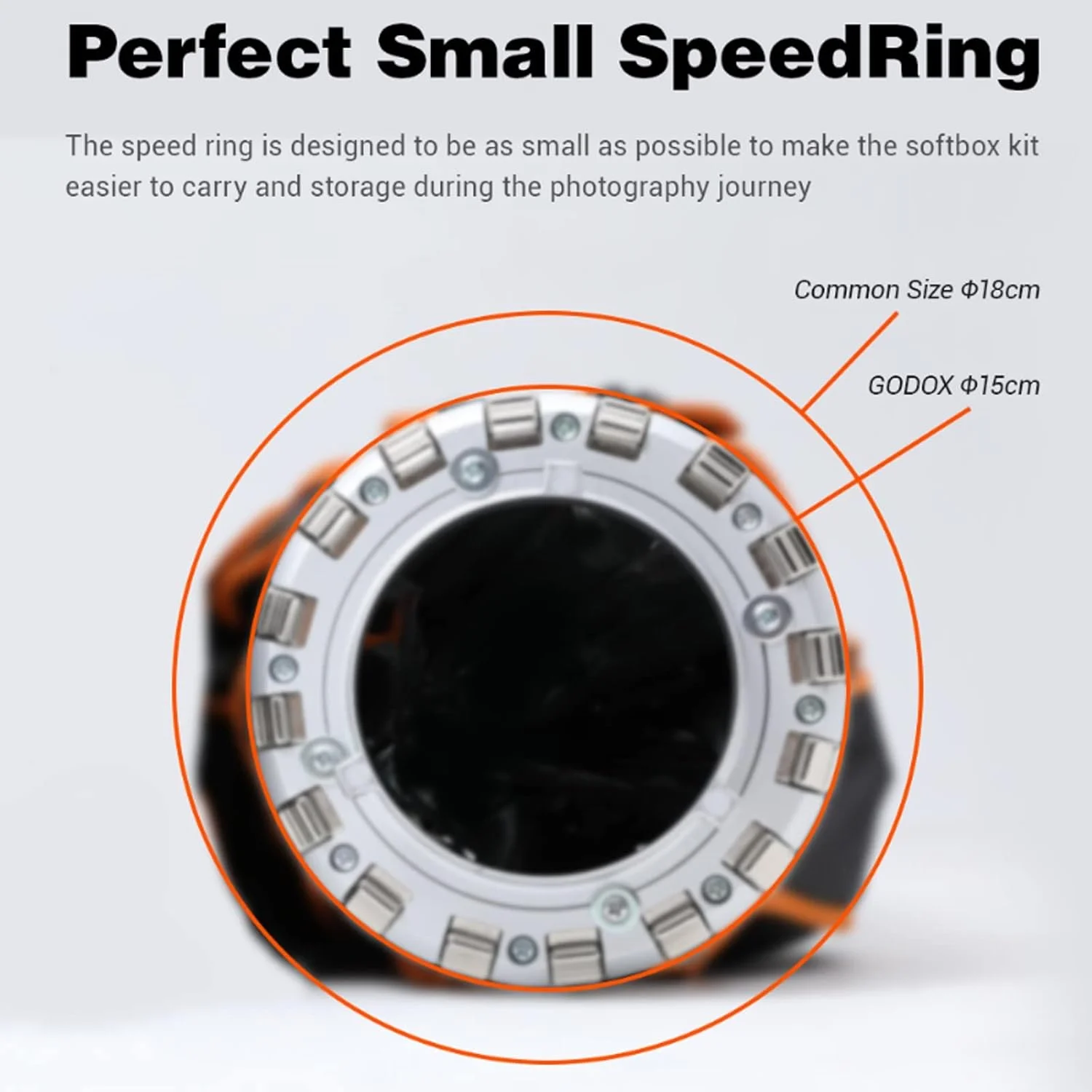 سافت باکس پارابولیک 90 سانتی متری گودکس مدل QR-P90 با مانت بوئنز، سافت باکس پارابولیک با باز شدن سریع، به همراه دیفیوزر داخلی و خارجی مناسب SL-60W AD600BM VL150 UL150 SL150II Amaran 100X 200D 200X