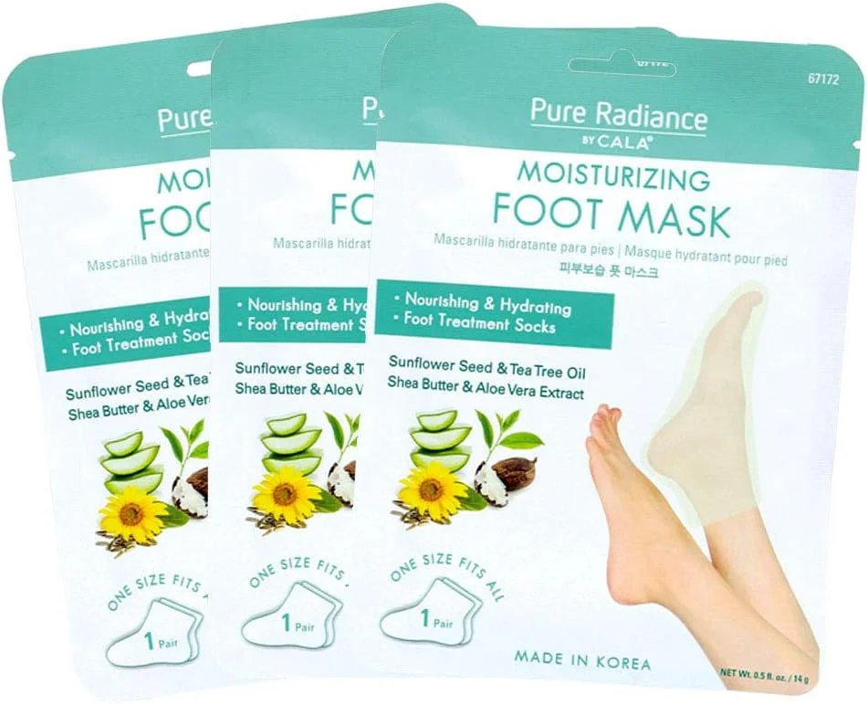 کالکشن ماسک مرطوب کننده پا Cala Pure Radiance، بسته 3 عددی