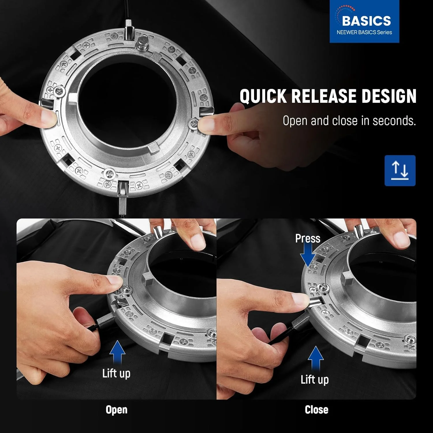 کیت سافت باکس مستطیلی NEEWER BASICS، 30x120 سانتی متر، مانت بوئنز با رهاسازی سریع، دیفیوزر نور سافت باکس نواری سازگار با Godox، سازگار با Aputure، نورپردازی ضبط ویدئو عکاسی استودیویی، NS14S کیت سافت باکس مستطیلی NEEWER BASICS، 30x120 سانتی متر، مانت بوئنز با رهاسازی سریع، دیفیوزر نور سافت باکس نواری سازگار با Godox، سازگار با Aputure، نورپردازی ضبط ویدئو عکاسی استودیویی، NS14S