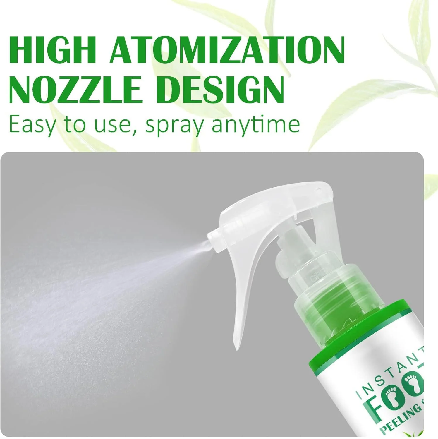 اسپری لایه بردار پا آزونی، از بین برنده فوری پوست مرده پا، اسپری پدیکور لایه بردار برای پینه و پوست خشک انگشتان پا (100 میلی لیتر)