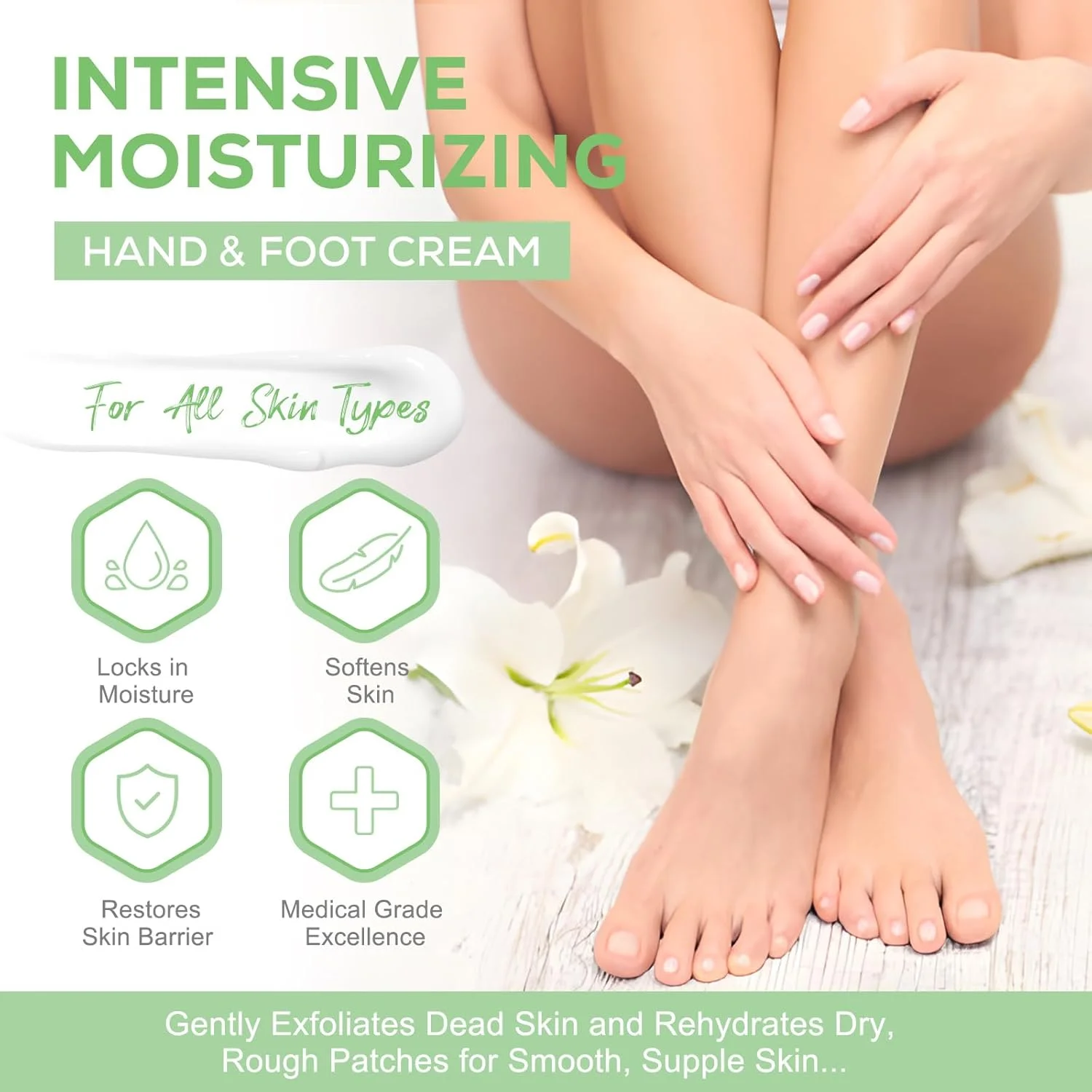 کرم اوره 40% ALIVER با سالیسیلیک اسید 2%، کرم پا برای پوست های خشک، ترک خورده، ضخیم و زبر، مرطوب کننده عمیق، لایه بردار ملایم پوست های مرده و پوسته پوسته شده 150 گرم کرم اوره 40% ALIVER با سالیسیلیک اسید 2%، کرم پا برای پوست های خشک، ترک خورده، ضخیم و زبر، مرطوب کننده عمیق، لایه بردار ملایم پوست های مرده و پوسته پوسته شده 150 گرم