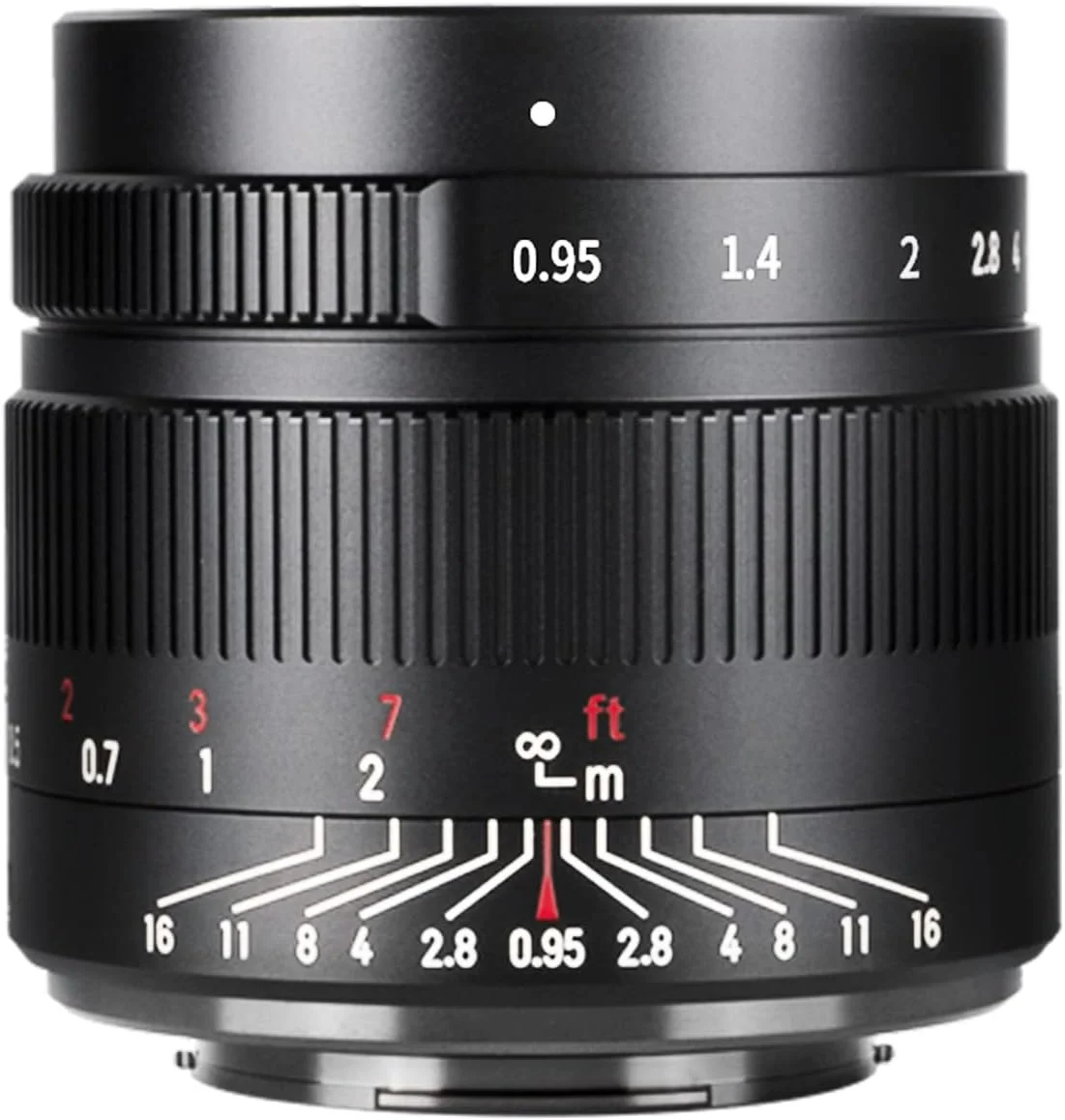 لنز دستی 7artisans 35mm F0.95 با دیافراگم باز و دهانه APS-C ثابت برای دوربین های بدون آینه پاناسونیک/المپوس M4/3 MFT (مشکی)