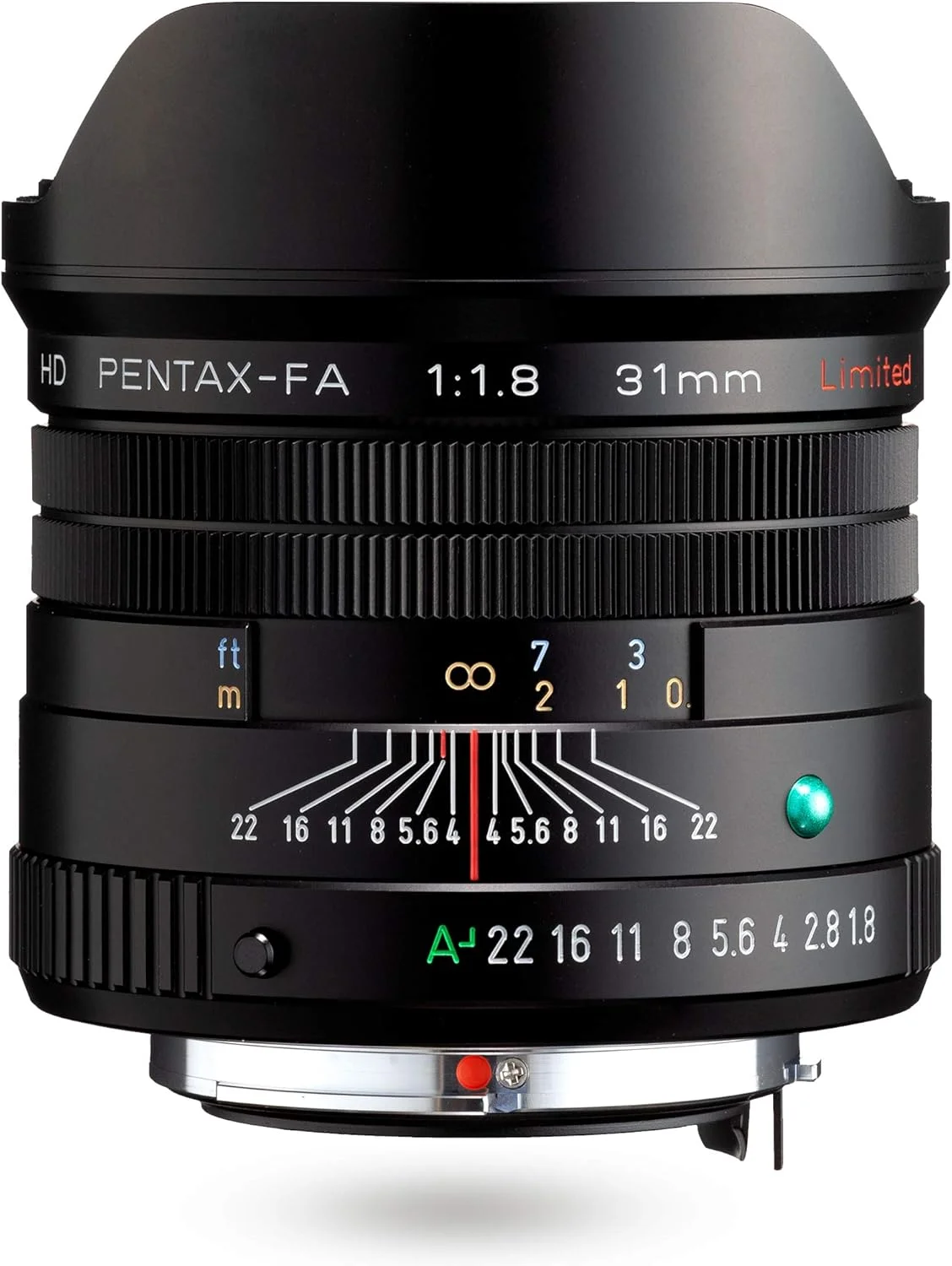 لنز پرایم واید انگل محدود PENTAX HD -FA 31mmF1.8 Limited Black [لنز با دیافراگم بزرگ F1.8] [پوشش HD با عملکرد بالا] [پوشش SP] [دیافراگم گرد] [بدنه آلومینیومی ماشین کاری شده]