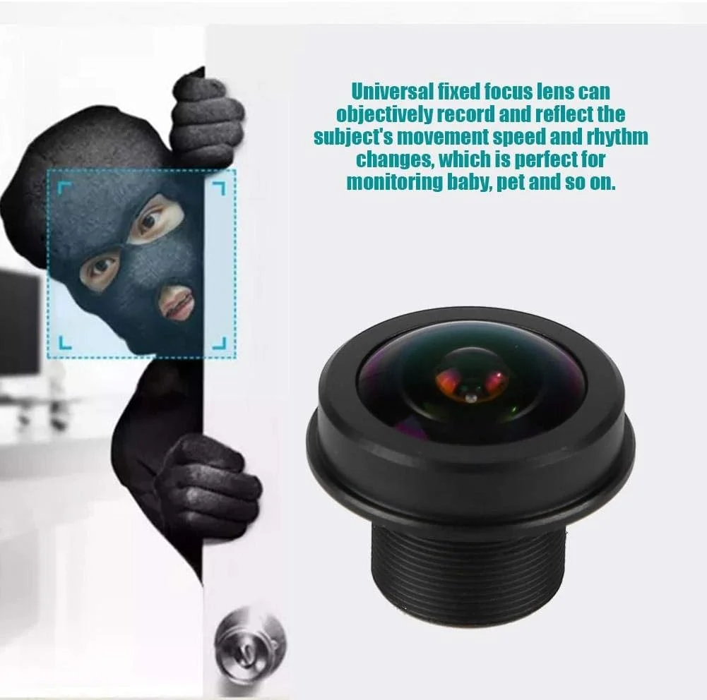لنز چشم ماهی حرفه ای 5 مگاپیکسلی HD با زاویه دید 180 درجه و رزوه M12 برای دوربین مداربسته لنز چشم ماهی حرفه ای 5 مگاپیکسلی HD با زاویه دید 180 درجه و رزوه M12 برای دوربین مداربسته