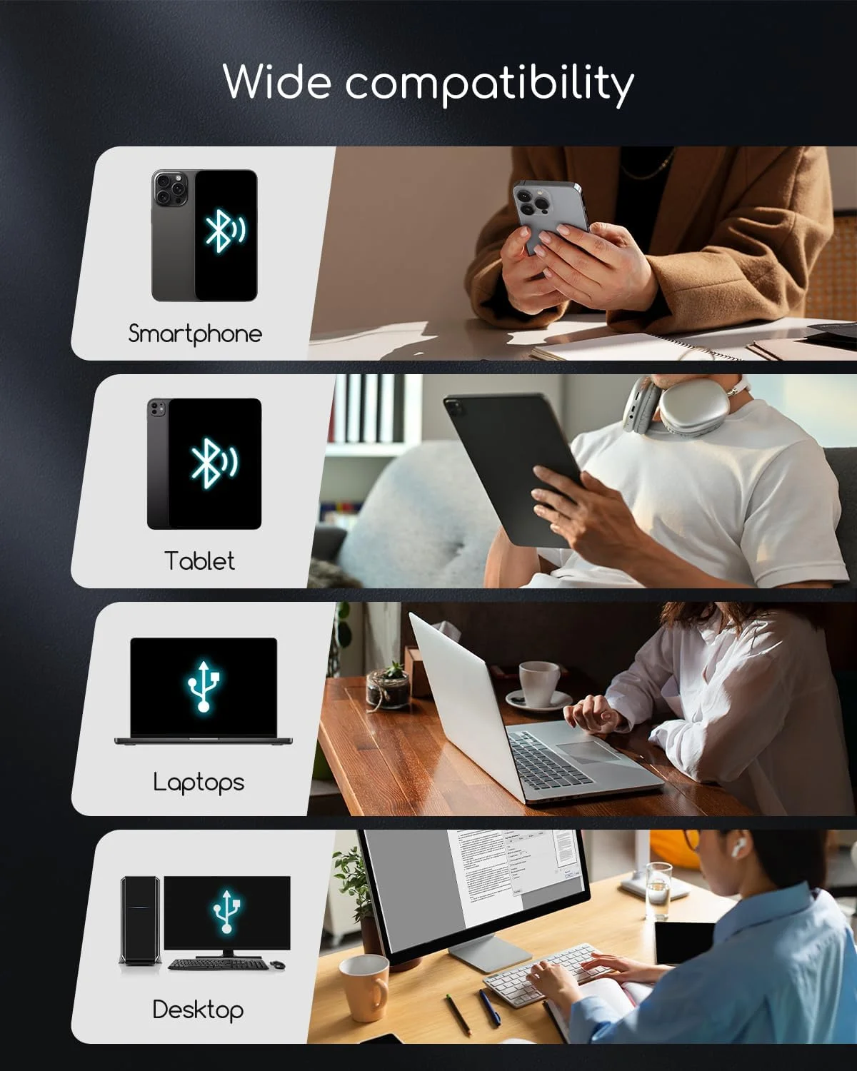 چاپگر حرارتی قابل حمل، چاپگرهای قابل حمل بلوتوثی بی سیم برای مسافرت و منزل، چاپگر کوچک بدون جوهر موبایل مینی برای تلفن و لپ تاپ، پشتیبانی از کاغذ حرارتی 8.5 x 11 اینچ US Letter, A4, 4.33 اینچ, 3.14 اینچ, 2.08 اینچ