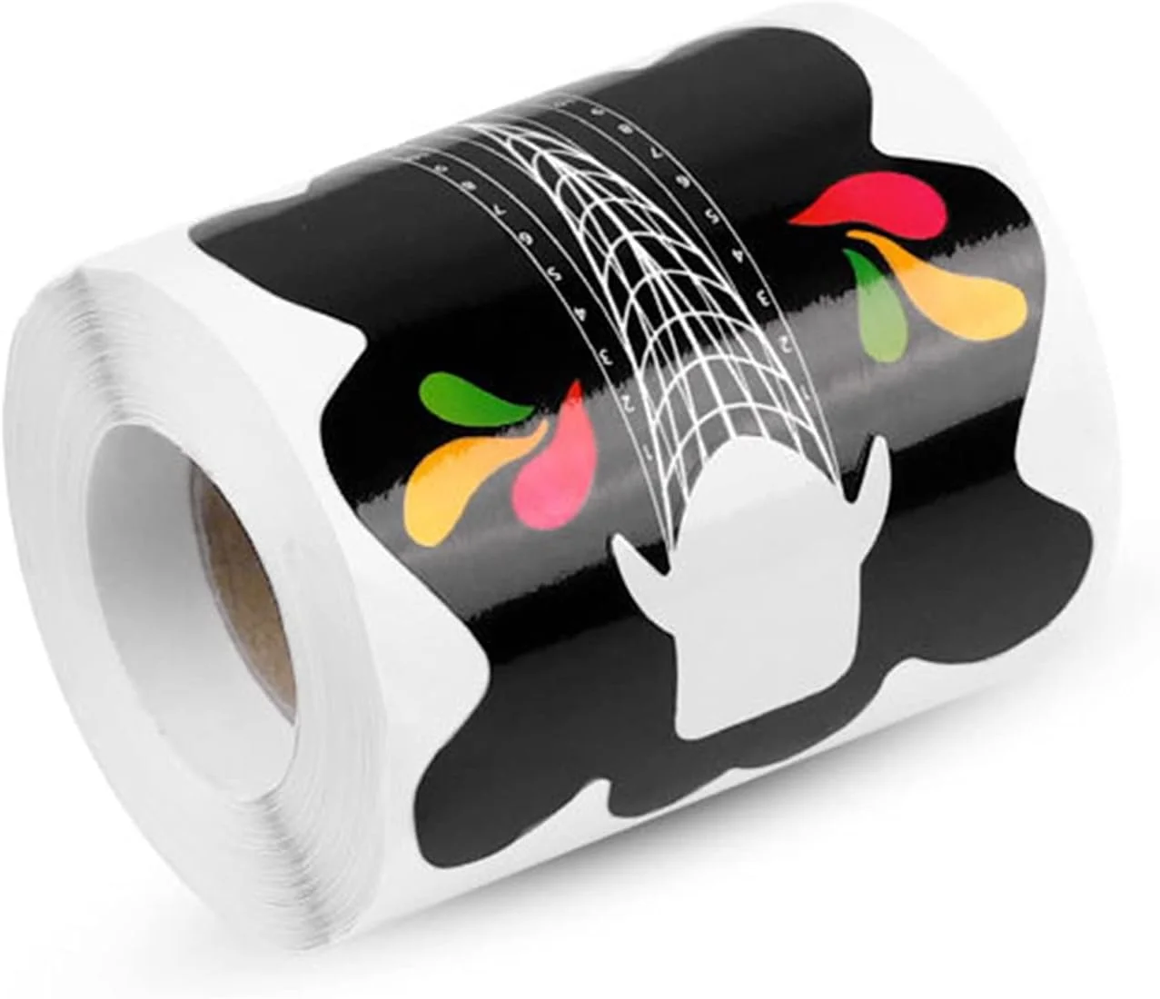 فرمر ناخن Fawoonu، بسته 100 عددی، راهنمای نوک طراحی ناخن، برچسب چسبی ضد گرد و غبار، کاغذ فرم توسعه ناخن، ابزار ناخن