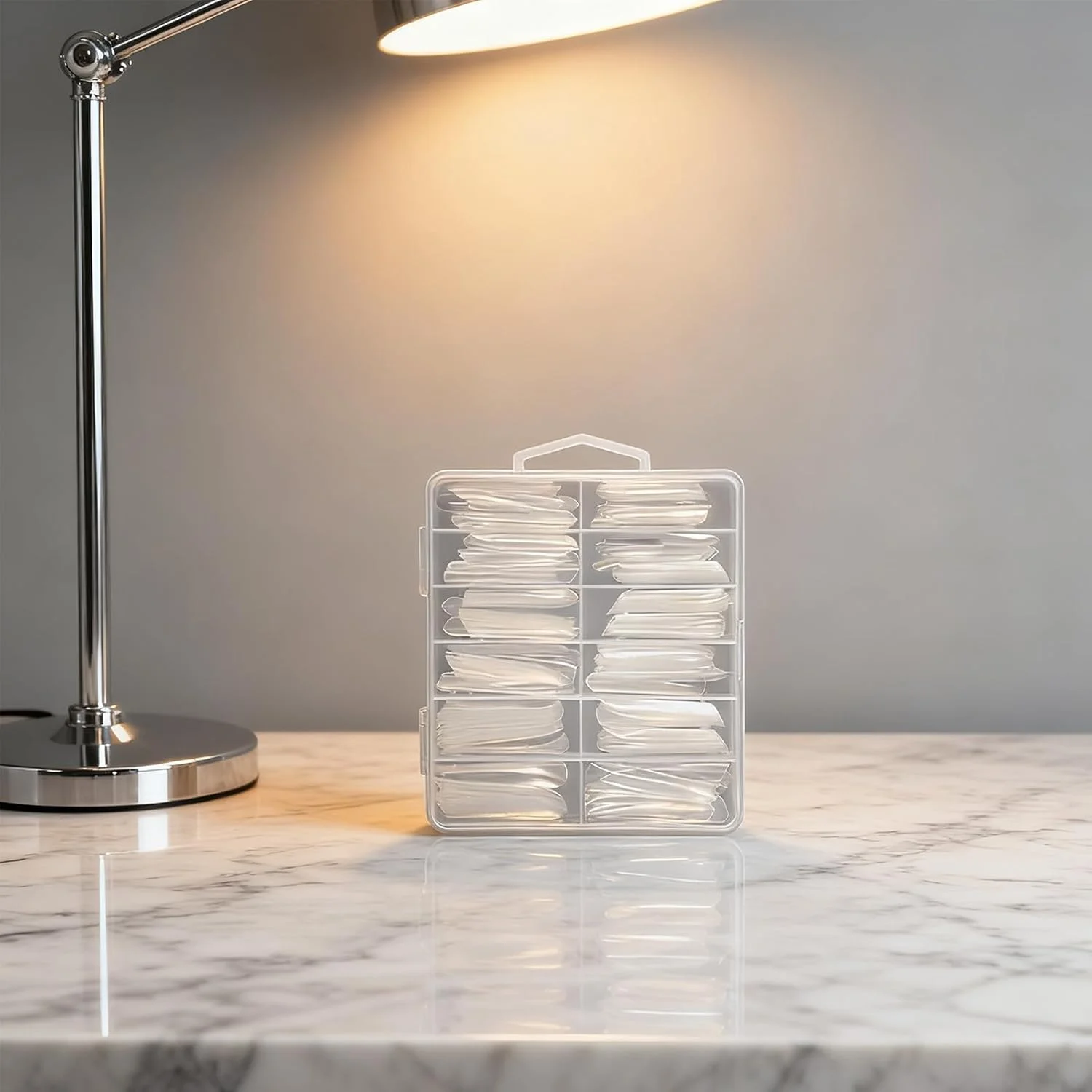 قالب های کاشت ناخن، شفاف و متنوع، مقاوم در برابر ترک خوردگی، قالب های تیپ کاشت ناخن - مناسب برای استفاده روزمره در منزل، سالن، مبتدیان، بانوان و متخصصان