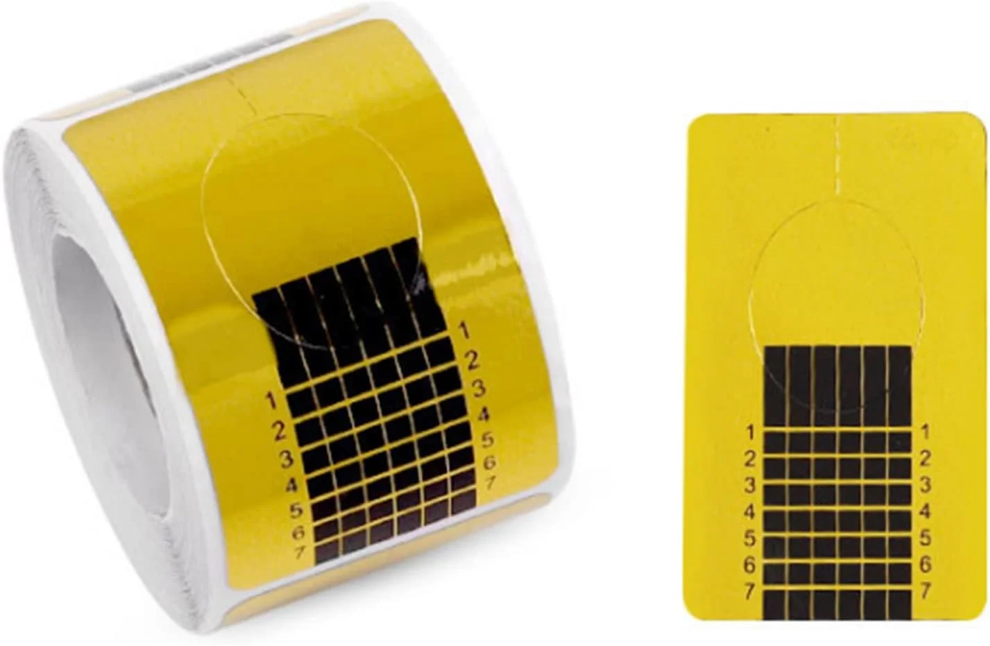 قالب ناخن ایرووامی، 100 عدد قالب ناخن، راهنمای نوک طراحی ناخن، برچسب چسبی ضد گرد و غبار، کاغذ فرم اکستنشن ناخن، ابزار ناخن