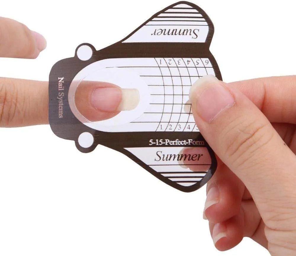 ۱۰۰ عدد قالب زیرین کاشت ناخن، مناسب برای ژل و اکریلیک، طراحی ناخن