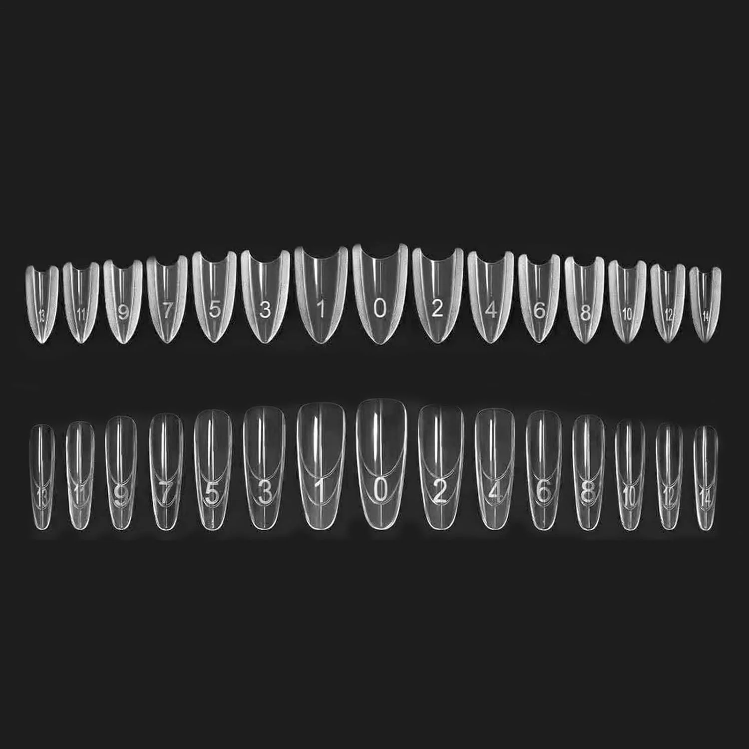 قالب های کاشت ناخن، شفاف و مقاوم در برابر ترک - قالب ناخن فرانسوی برای ژل، مناسب برای افراد حرفه ای، مبتدی، خانم ها، دوست دختر، استفاده روزمره در منزل و سالن