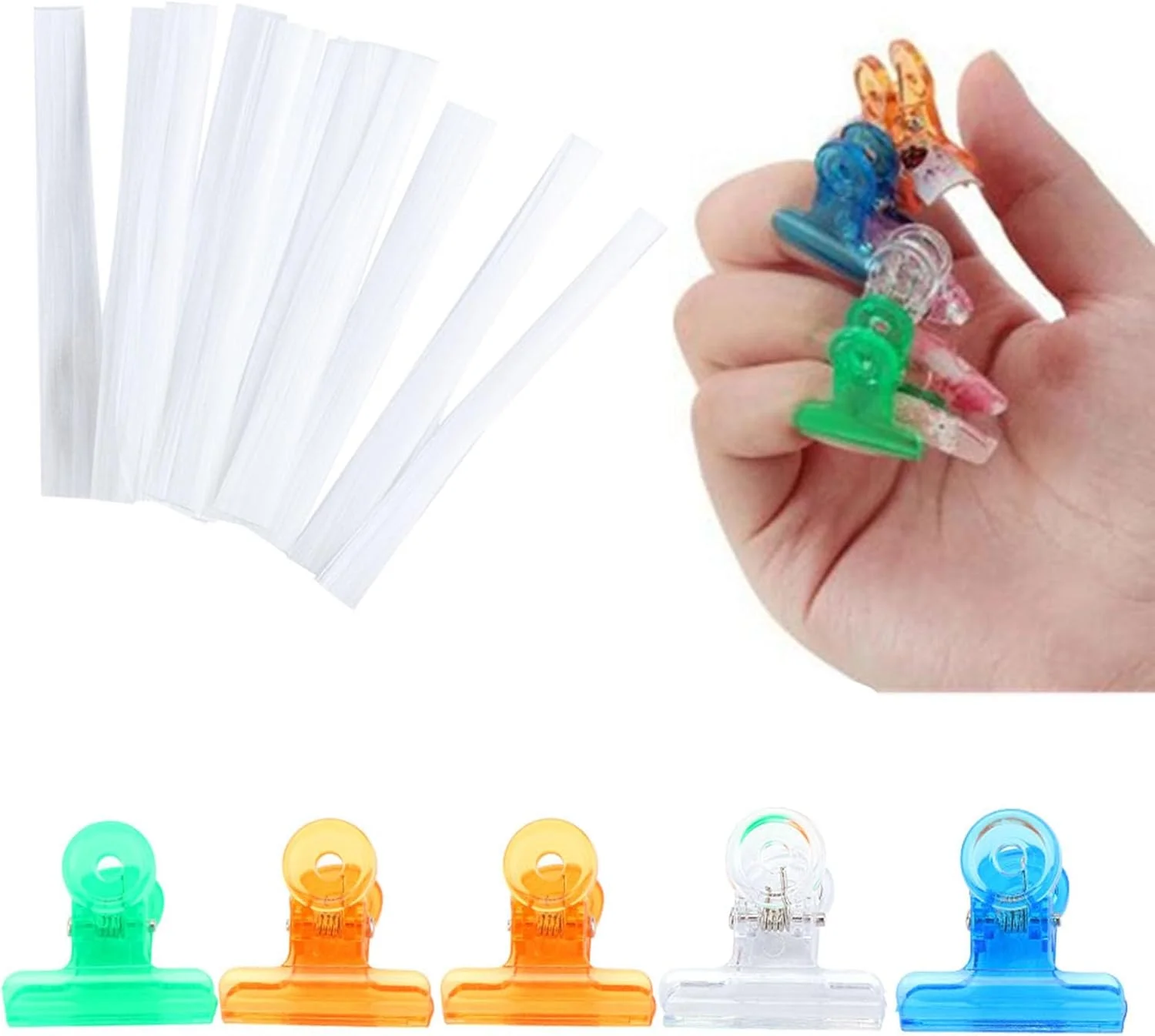 هافی 10 عدد فیبرگلس اکستنشن ناخن، فرم اکستنشن مانیکور، نوک های اکریلیک و ست ابزار گیره ناخن 5 عددی