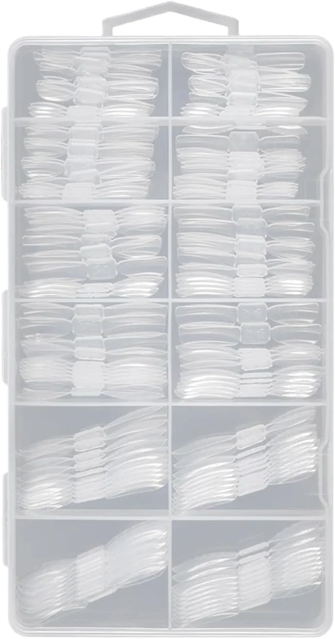 قالب ناخن برای ژل - 120 عدد قالب شفاف با مقیاس | قالب های اکستنشن ناخن قابل استفاده مجدد - برای انگشتان دست و پا، زیبایی، مراقبت شخصی، منزل و استفاده حرفه ای