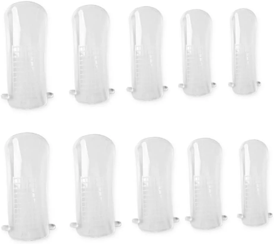 100 عدد قالب ناخن مصنوعی شفاف با پوشش کامل، ابزار ژل UV، فرم های اکستنشن ناخن اکریلیک دوگانه، 10 سایز با مقیاس، فرم ناخن با مقیاس، کیت ناخن 100 عدد قالب ناخن مصنوعی شفاف با پوشش کامل، ابزار ژل UV، فرم های اکستنشن ناخن اکریلیک دوگانه، 10 سایز با مقیاس، فرم ناخن با مقیاس، کیت ناخن