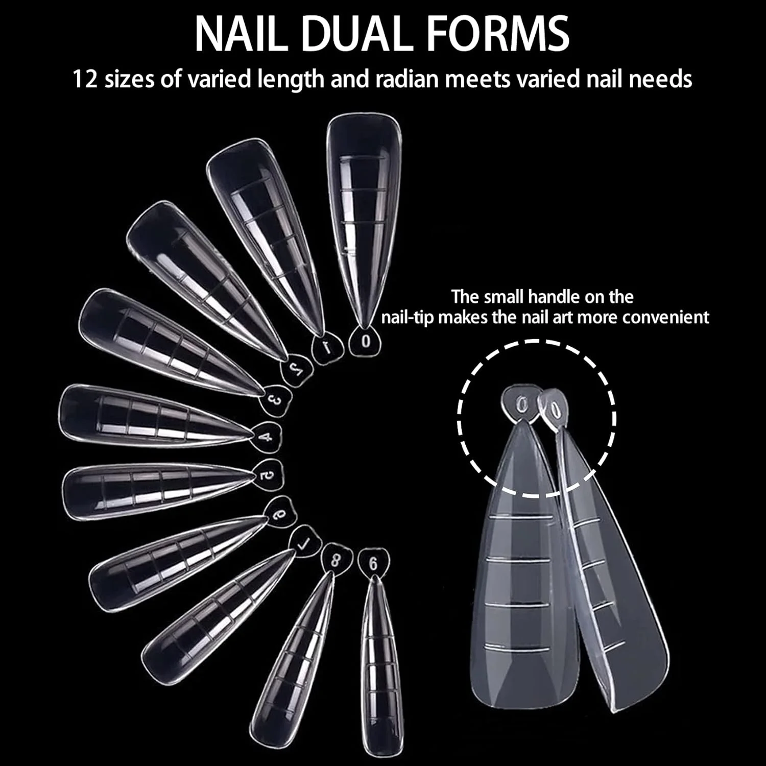ست ۱۳۲ عددی قالب دوگانه ناخن، ابزار فرم دهی اکستنشن ناخن، گیره های ناخن قابل استفاده مجدد، برس دو طرفه و سوهان ناخن برای طراحی ناخن DIY